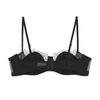 French Laceup Halfcup Bra