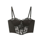 Gothic Lace Long Fishbone Bra
