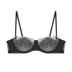 French Laceup Halfcup Bra