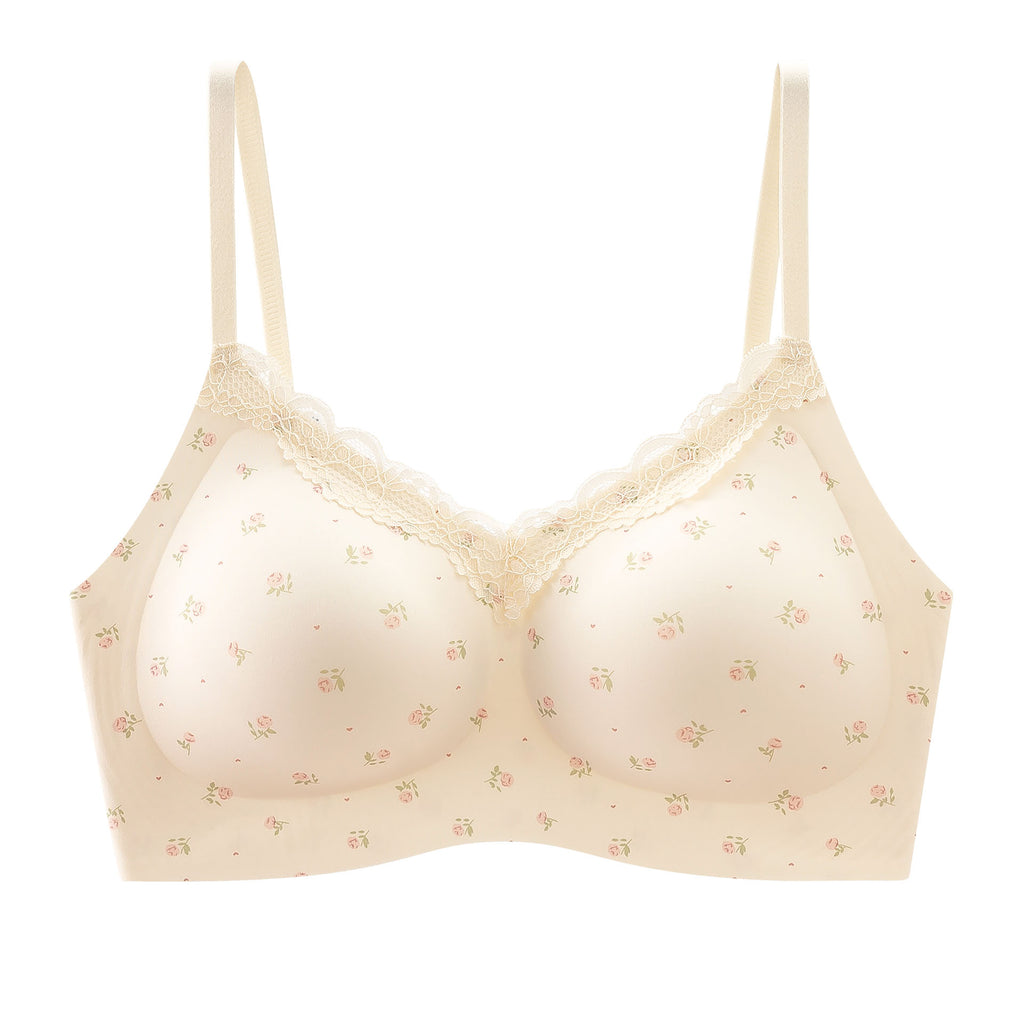 Cute Girlie Floral Bra