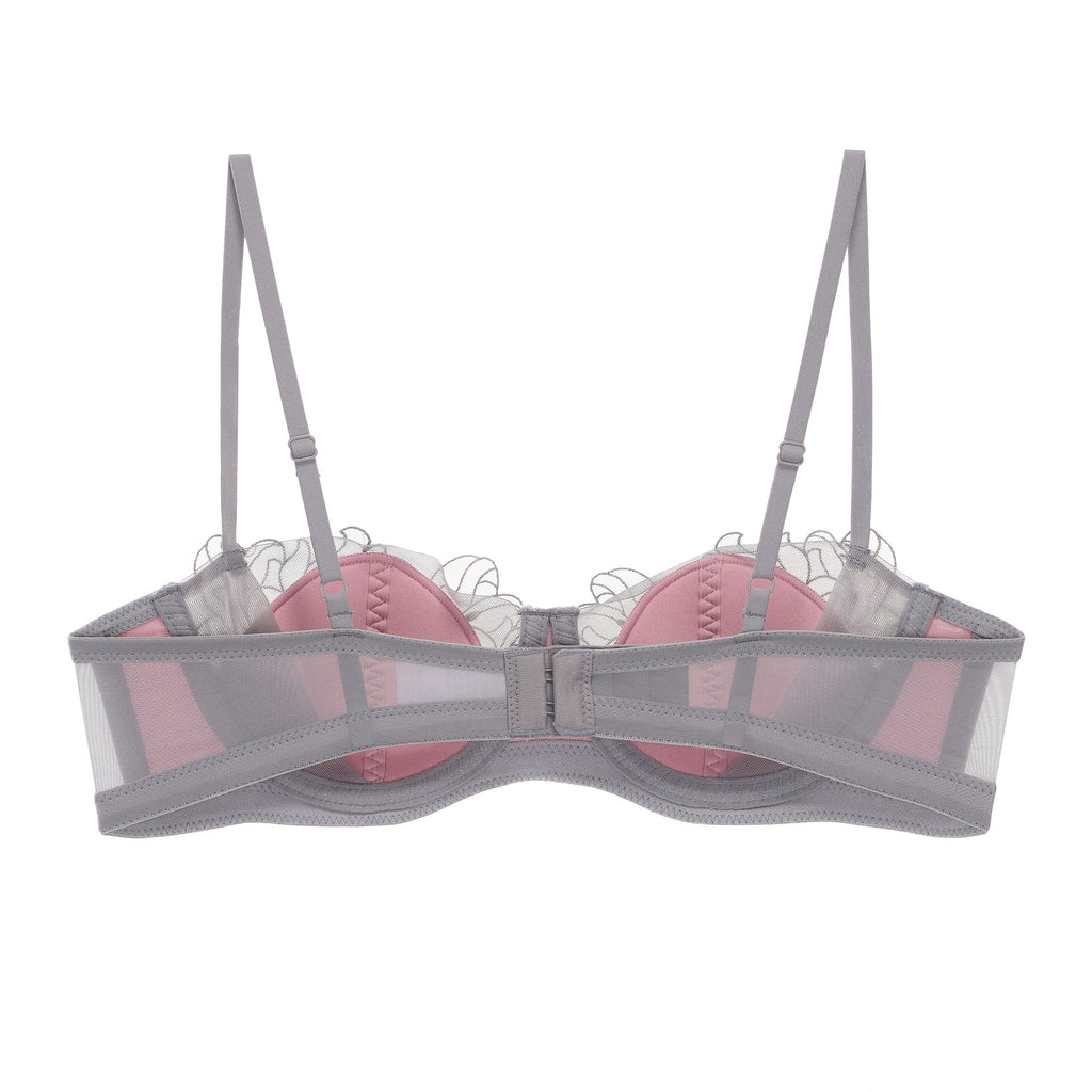 French Laceup Halfcup Bra