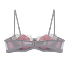 French Laceup Halfcup Bra