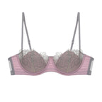 French Laceup Halfcup Bra