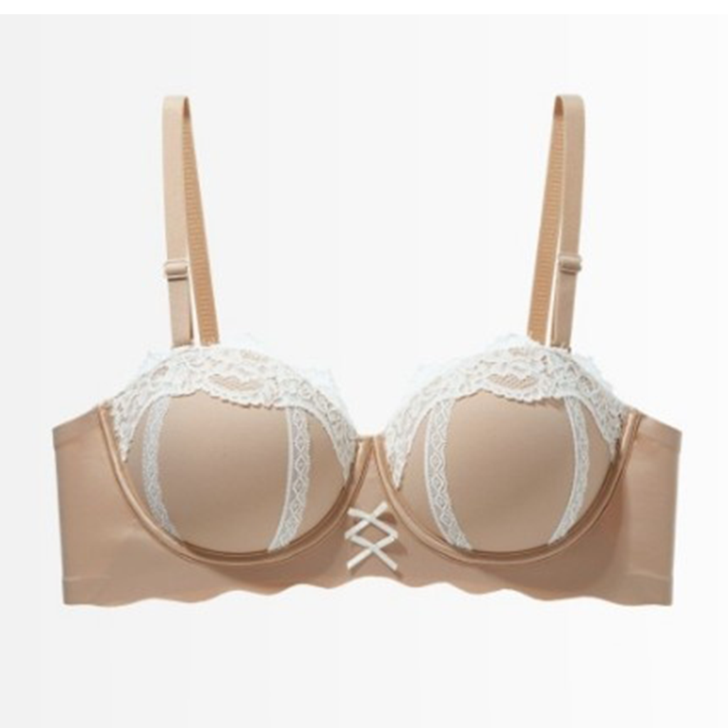 Sensual Lace & Bow Bra - Cupped