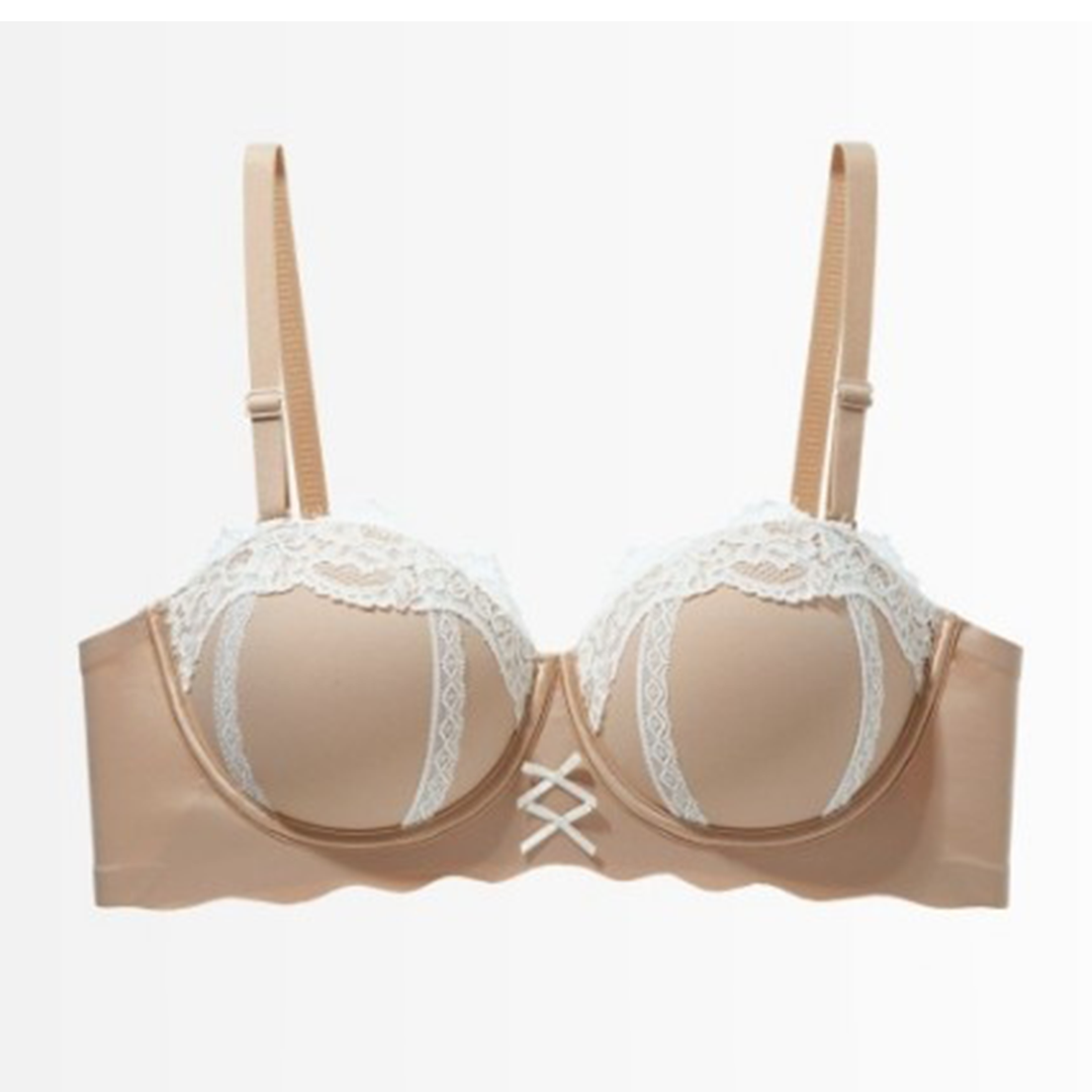 Sensual Lace & Bow Bra - Cupped