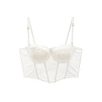 Gothic Lace Long Fishbone Bra